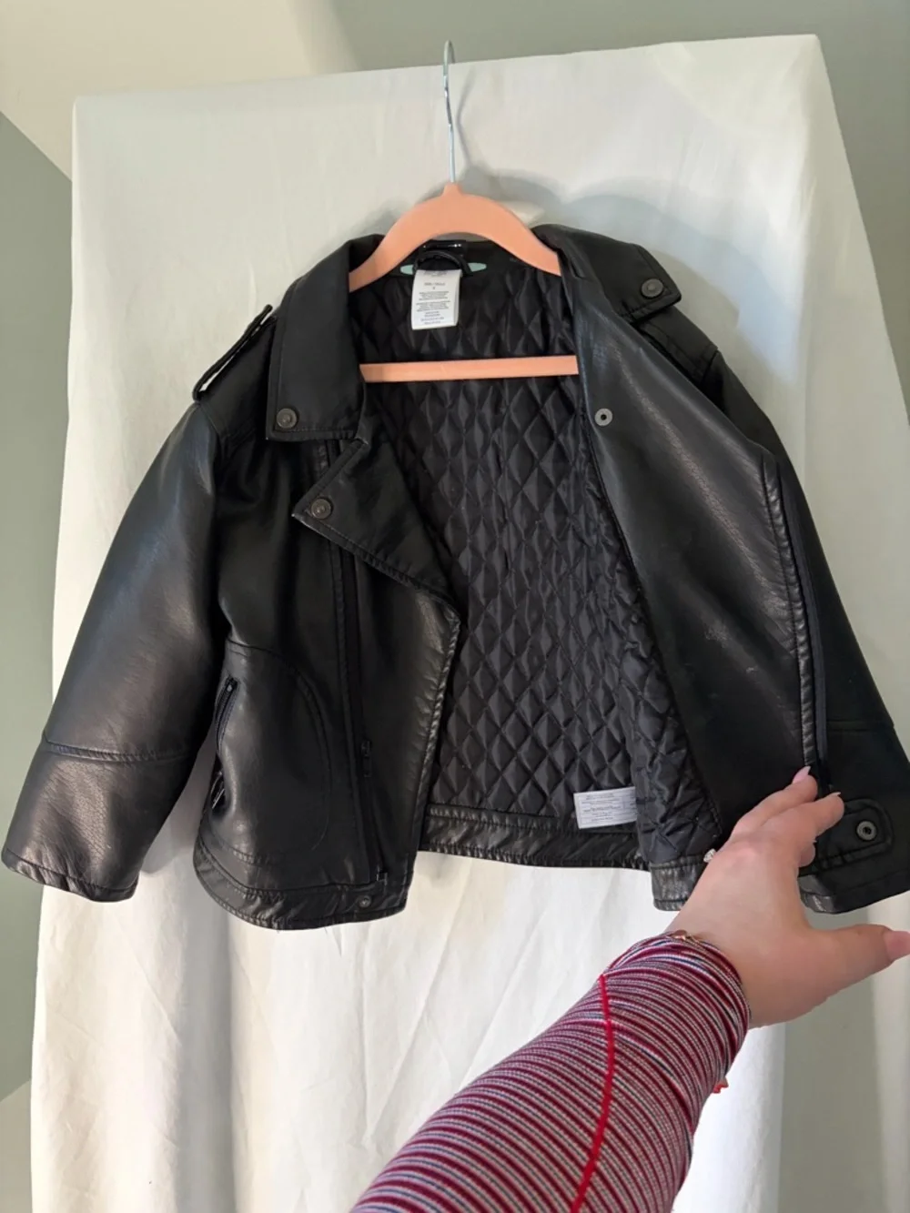 Harley-Davidson Kids Black Biker Jacket size 6